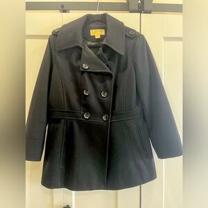 🖤EUC Black Michael Kors Pea Coat, Size M🖤